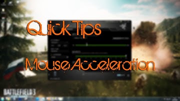 Quick Tips: No 5 - Mouse Sensitivity