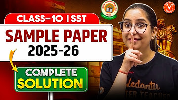 SST Sample Paper 2025-26 | Solved for Board Exam | CBSE Class 10 | Varsha Mam