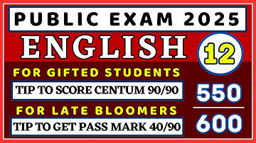 12th English | How to Score Centum in Public Exam 2025 | How to get Pass Mark in Public Exam 2025