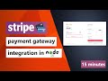 Stripe payment gateway integration in node.js | 2021