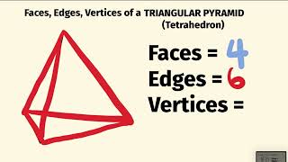 triangular pyramid faces ,vertices, edges