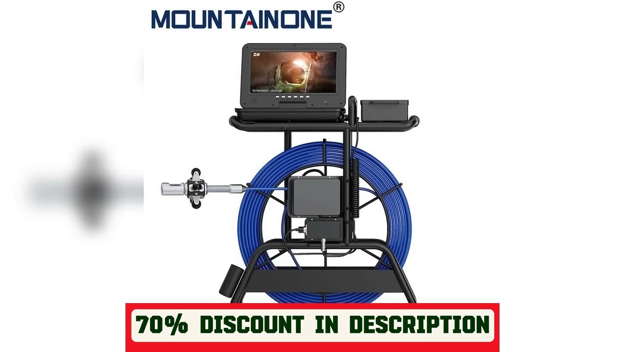 A must-have product! Sewer Camera Inspection 360 degrees 10?inch IPS+Cable diameter ø7mm+512HZ Tra