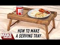 How to Make a Serving Tray with Collapsable Legs | Easy Woodworking Project