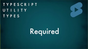 Required - TypeScript Utility Types #shorts