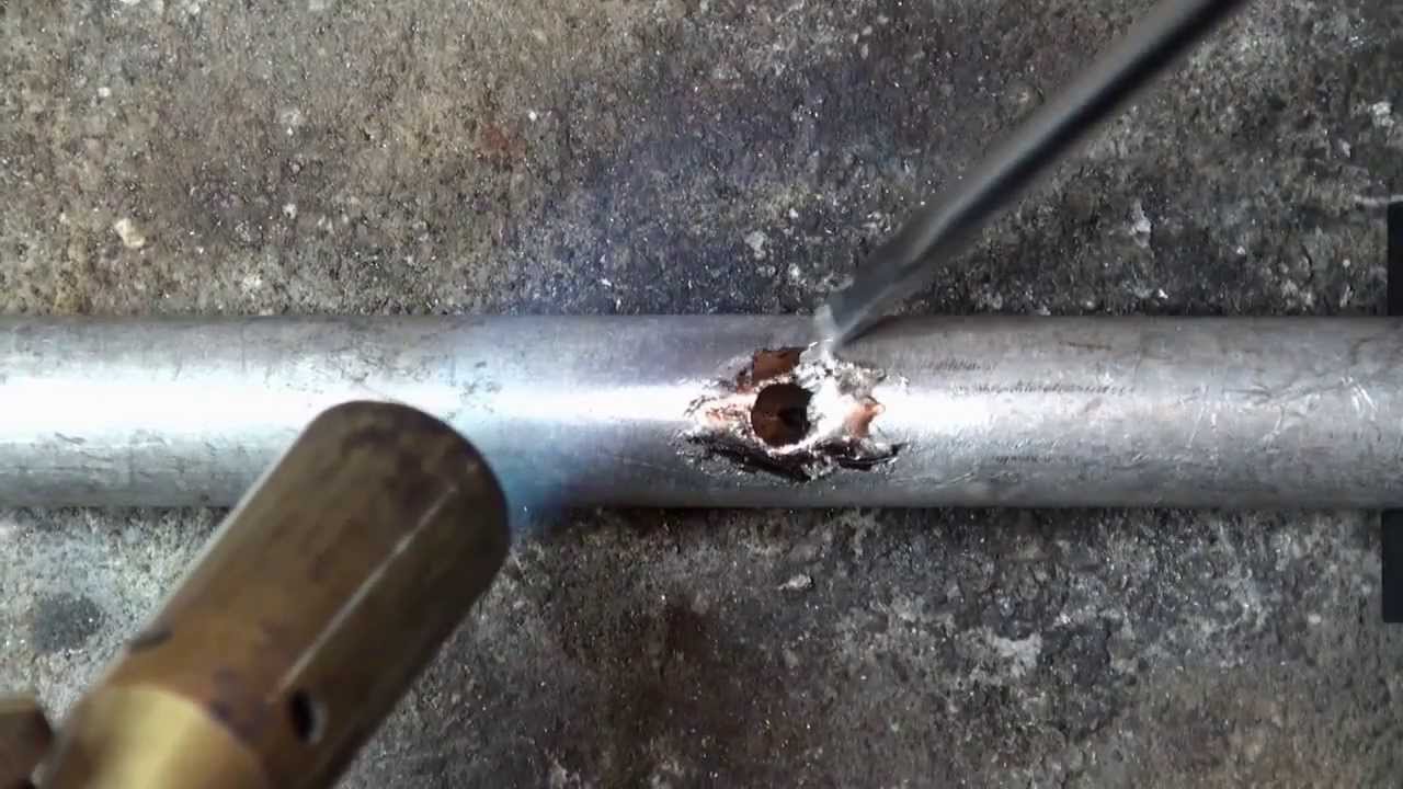Aluminium Weichloten Ohne Speziallot Youtube