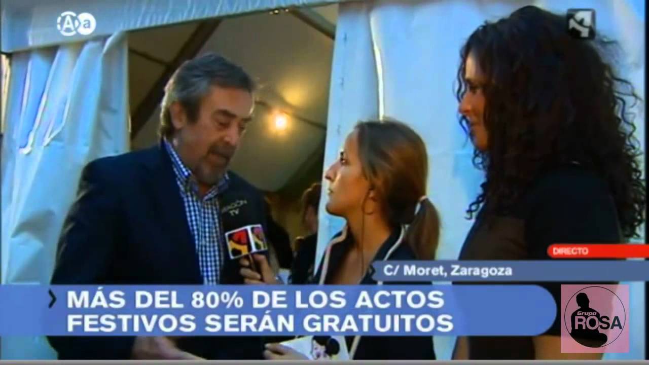 Rosa López en la presentacion fiestas del pilar 2012