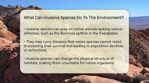 What Can Invasive Species Do To The Environment? - Ecosystem Essentials