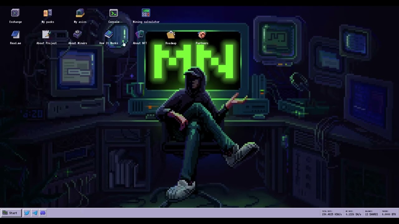 mining network game with real earnings