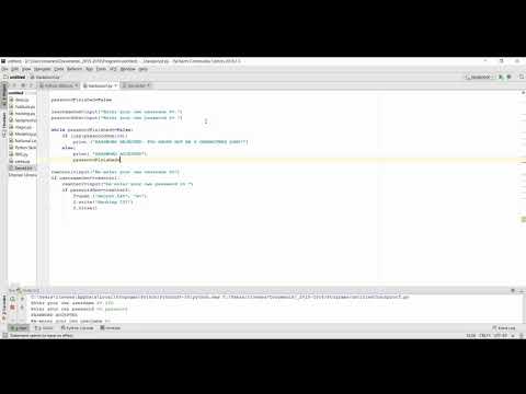 Python Passwords- having at least 6 characters long
