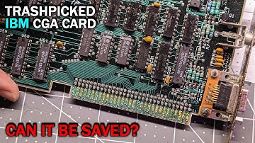 Can we save this heavily corroded IBM CGA card?