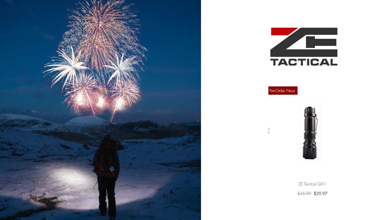 2020 | 1000 Lumen Flashlight | ZE Tactical