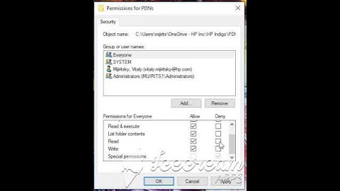 Windows access controls