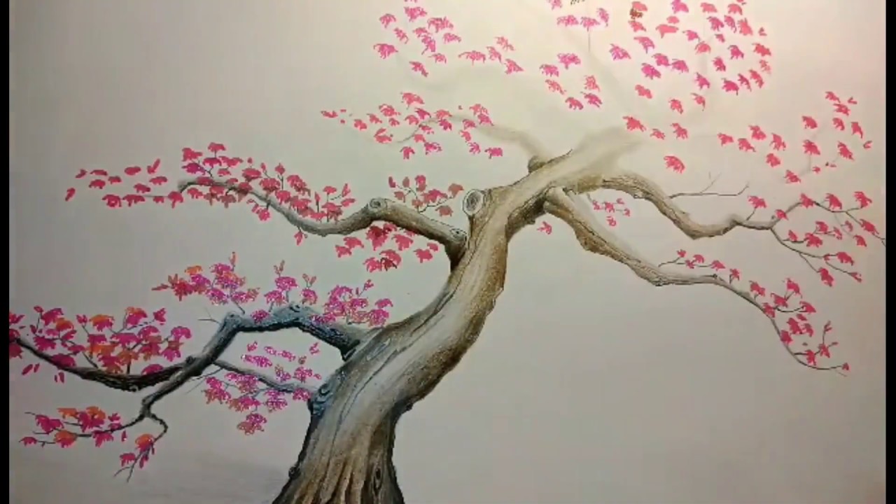come disegnare un albero,disegni a matita,come disegnare un albero,disegno  drawing, - YouTube