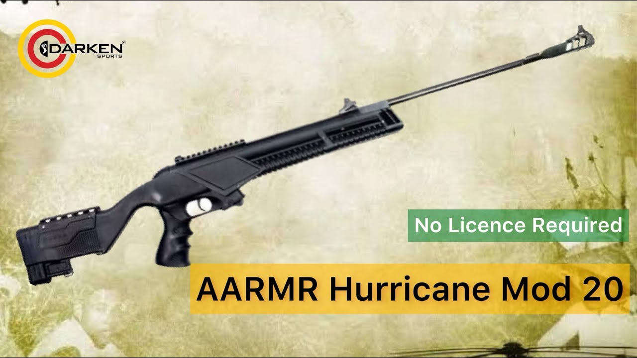 AARMR HURRICANE MOD 20 l No Licence Required l .177 Air Rifle l Darken Sports