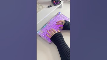 [AD] Love this clear tech purple keyboard 💜[AD]