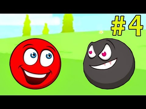 Несносный КРАСНЫЙ ШАР спасает любимую #4. Мультик ИГРА Red Ball 3 на Игрули TV