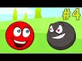 Несносный КРАСНЫЙ ШАР спасает любимую #4. Мультик ИГРА Red Ball 3 на Игрули TV