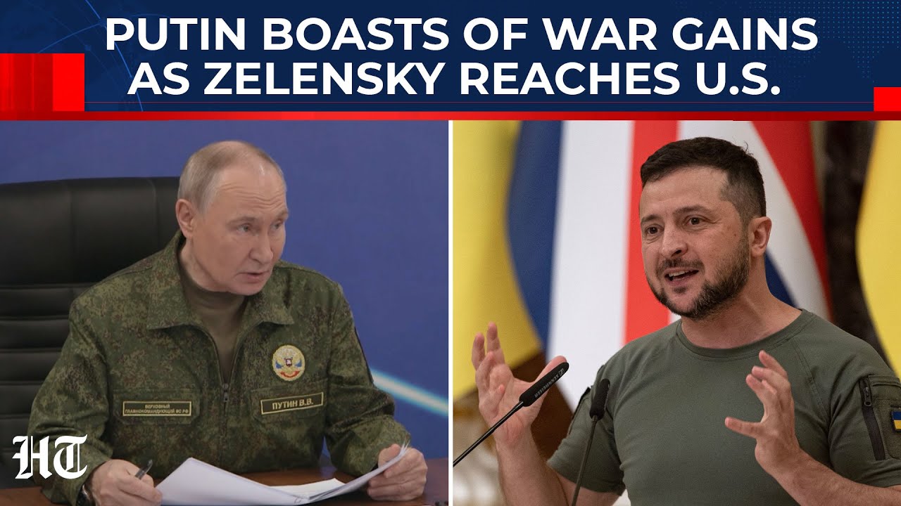 Putin Boasts Of Frontline Gains As Zelensky Arrives In US To Talk Territorial Concessions With Trump