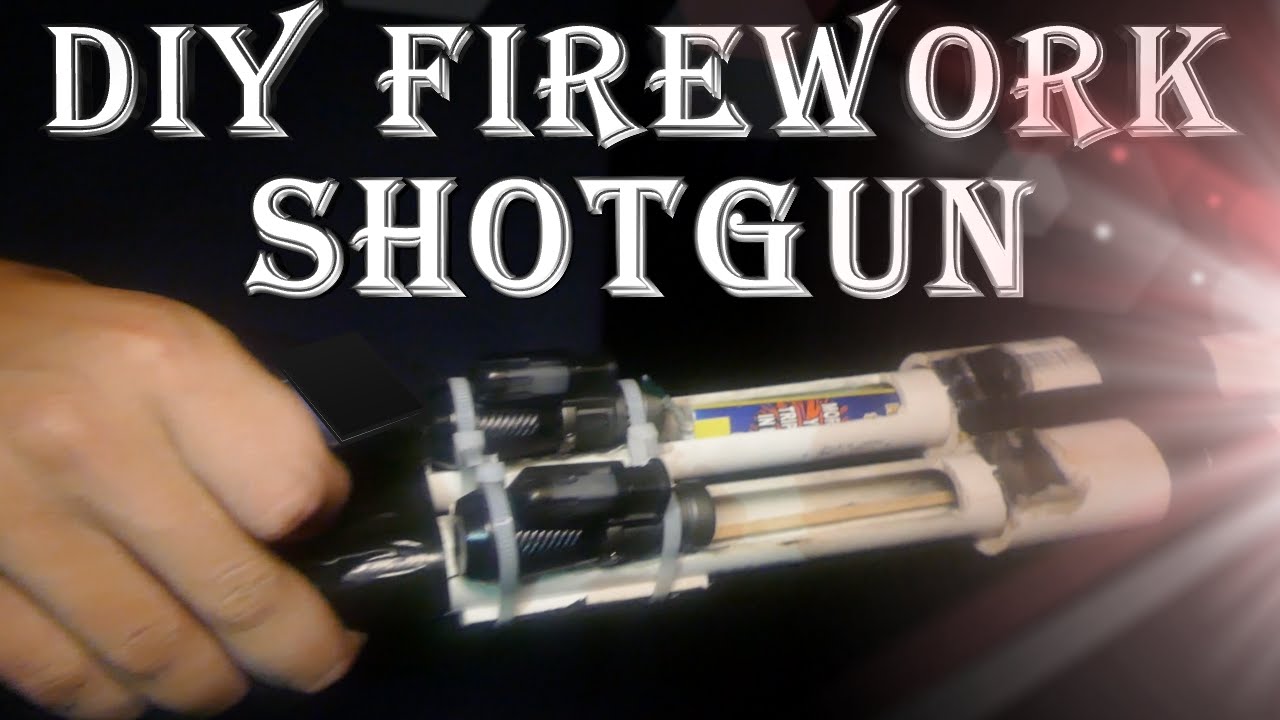 DIY Firework Shotgun! Double Barrel (Shoots 75 Feet) YouTube