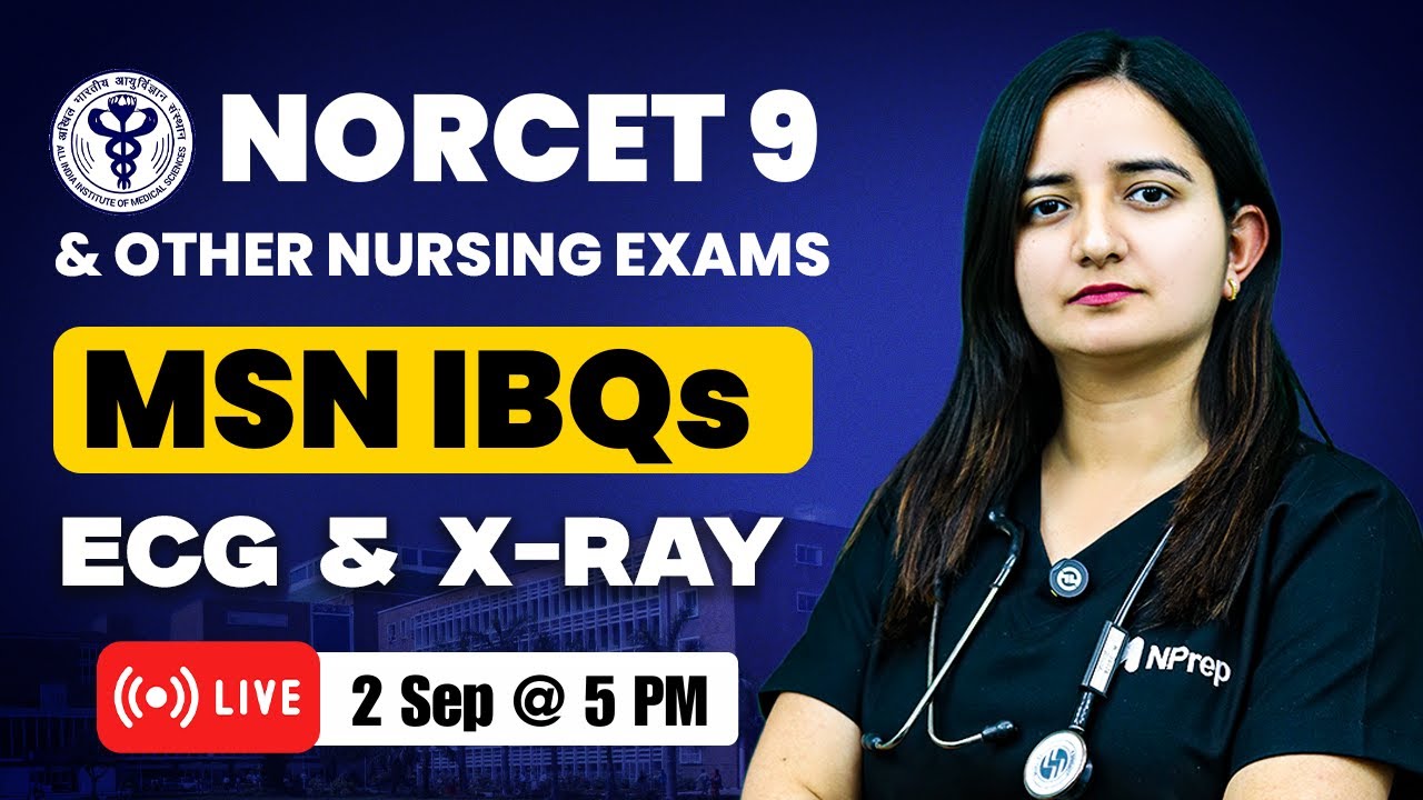 NORCET Image Based MCQs | MSN | NORCET 9 & other Nursing Exams | ECG | X ray | Pooja Mam