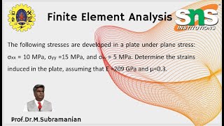 Celebrity Plane stress | Strain calculation | Example Problem| Finite Element Analysis Profile