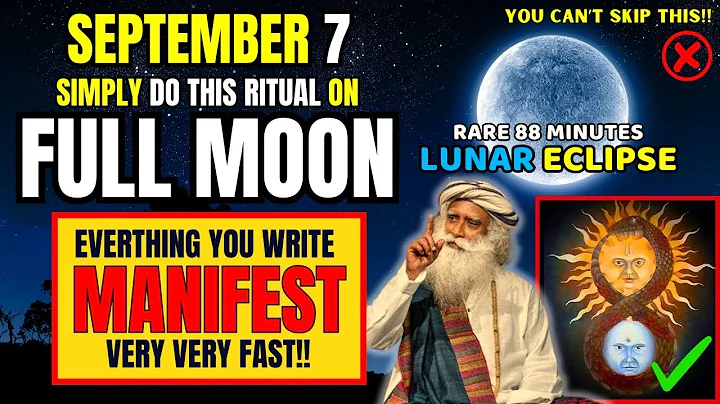 ✅TONIGHT!! Full Moon TOTAL LUNAR ECLIPSE 2025 Secrets You Must Know🤫