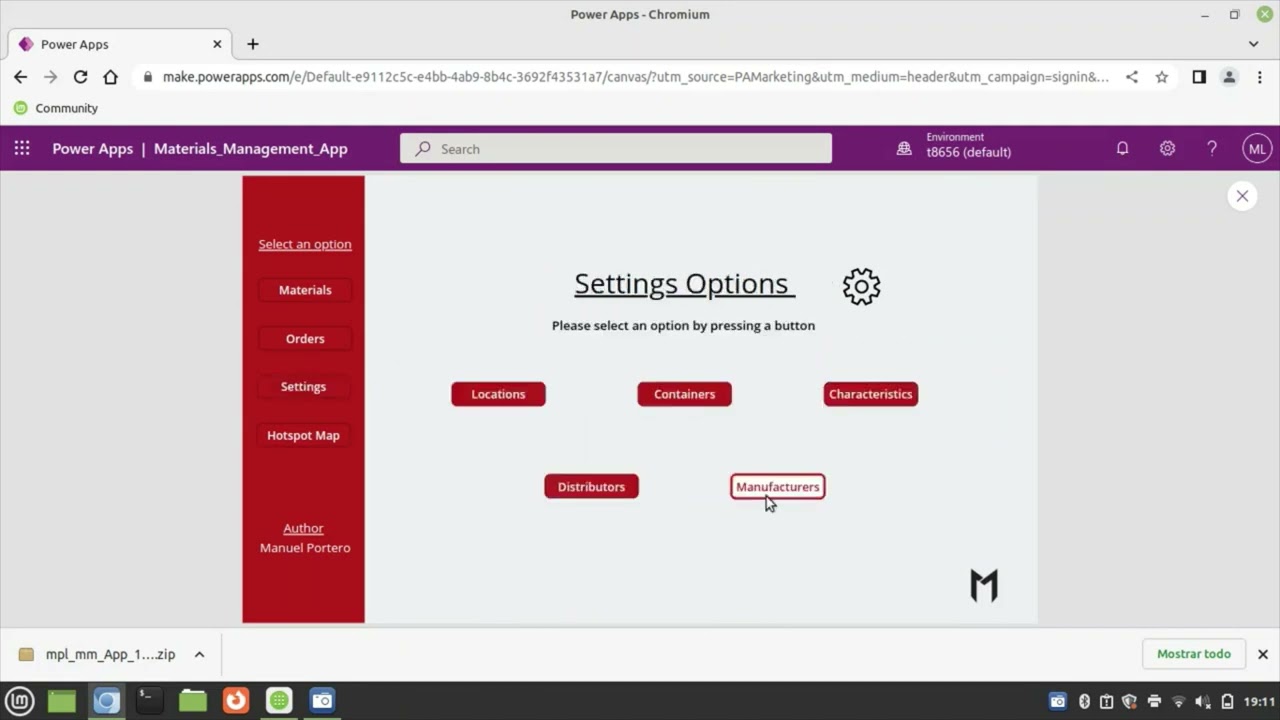 PowerApp Warehouse Management App