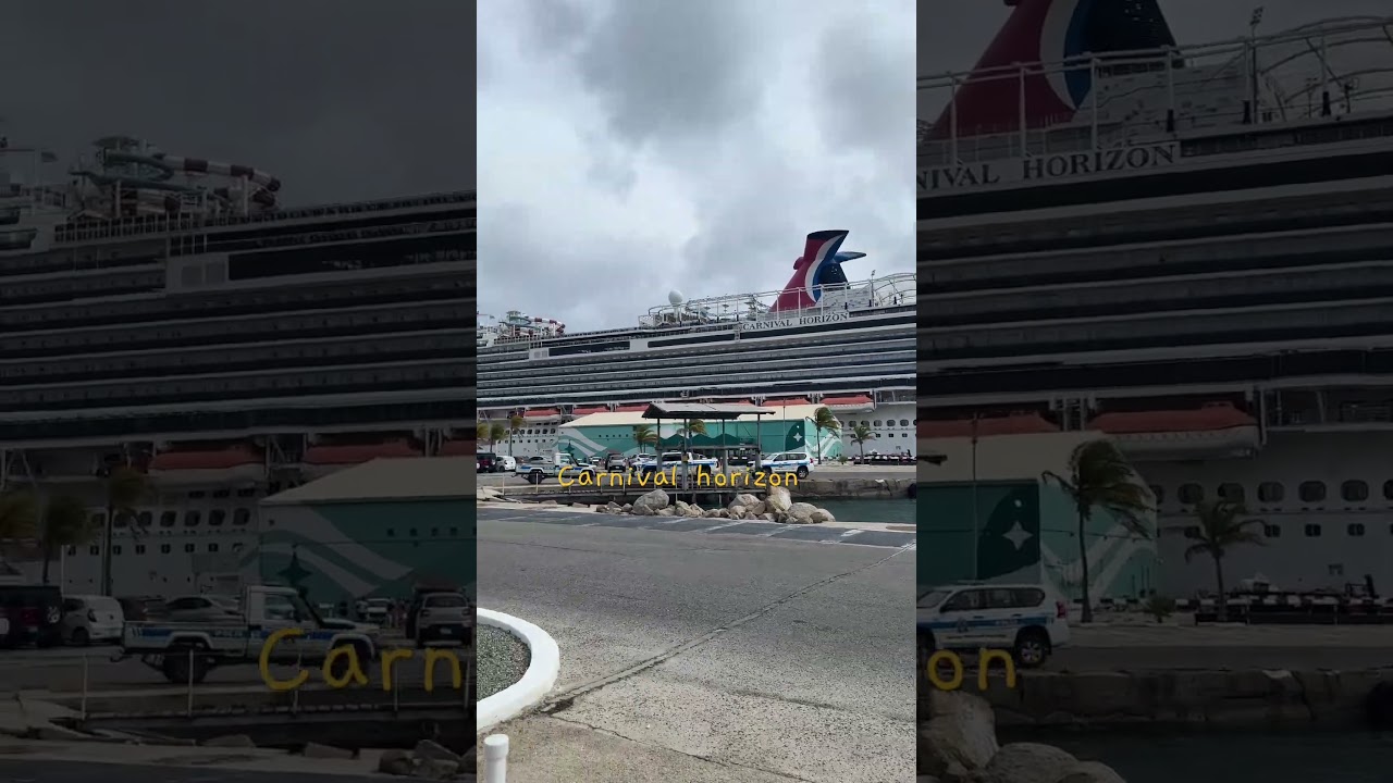 Carnival horizon docked in Aruba 🇦🇼 #cruiship #aruba #carnivalhorizon