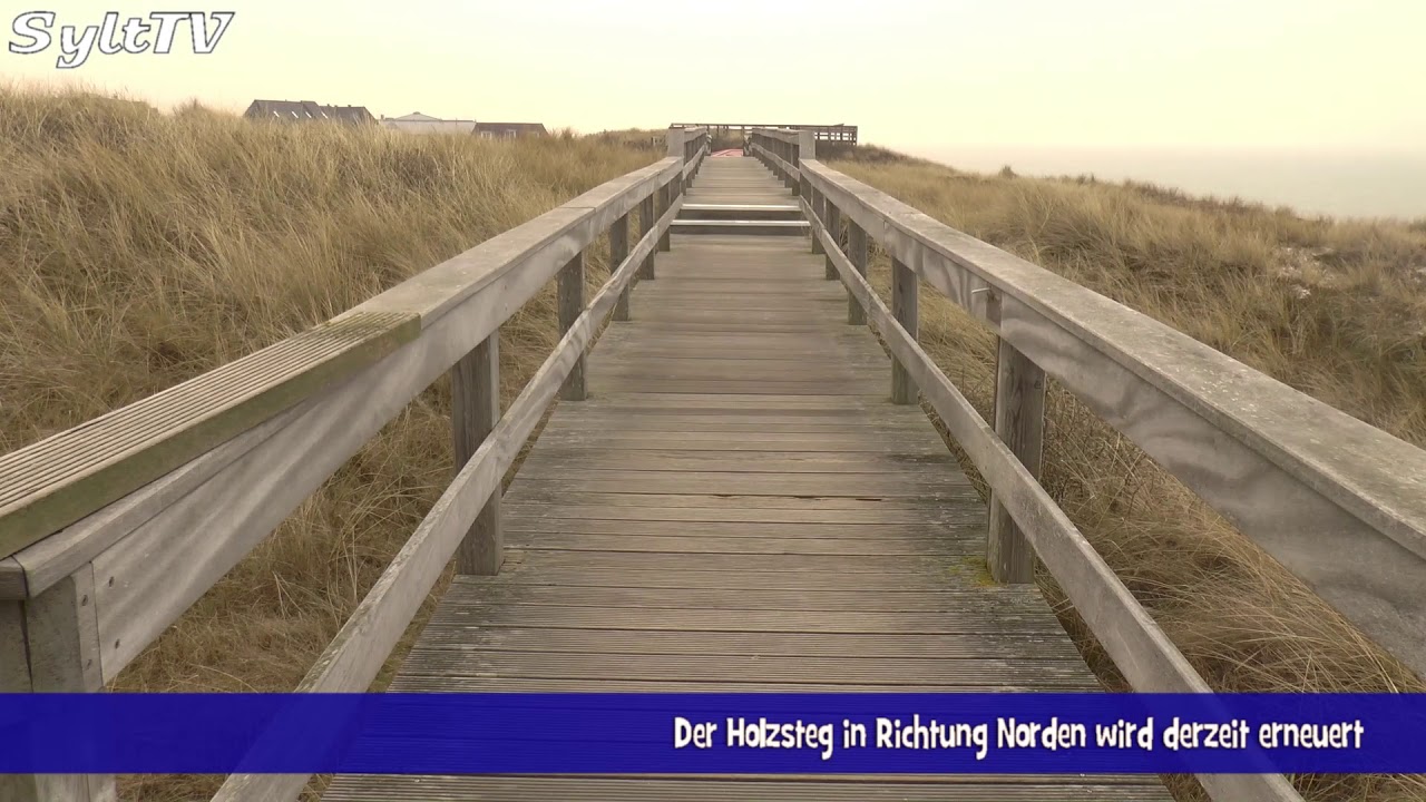 Holzsteg in Wenningstedt wird repariert