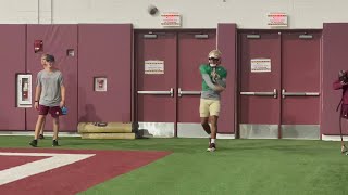 Practice Highlights: No. 5 FSU practices in the IPF on a rainy Tuesday morning