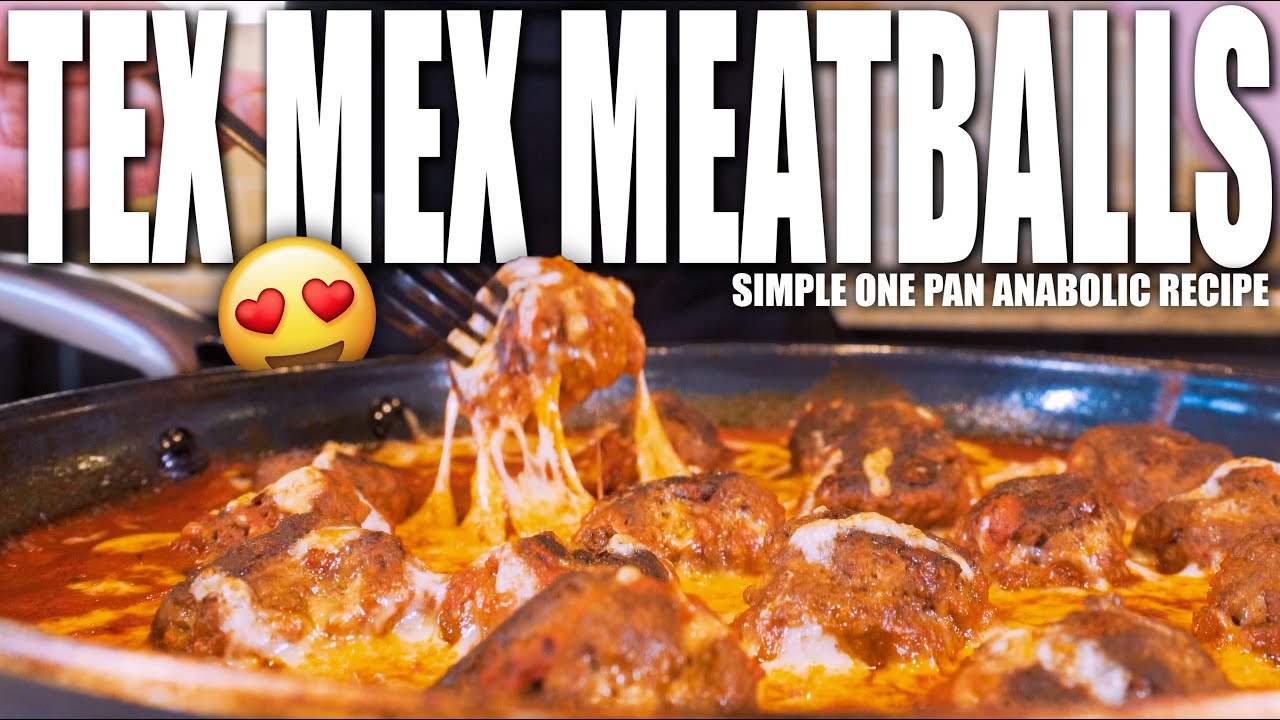 TEX MEX MEATBALLS Easy Homemade One Pan Bodybuilding Recipe YouTube