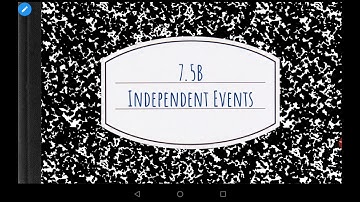 Finite Math 7.5B Independent Events