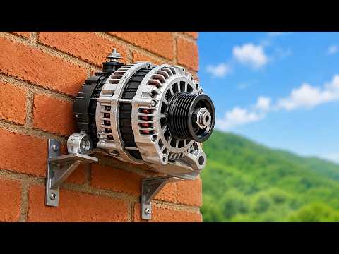 Many plumbers have become extremely famous for generating free energy from old car alternator