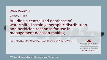 Web Room 3: Building a centralized database of watermilfoil strain geographic distribution