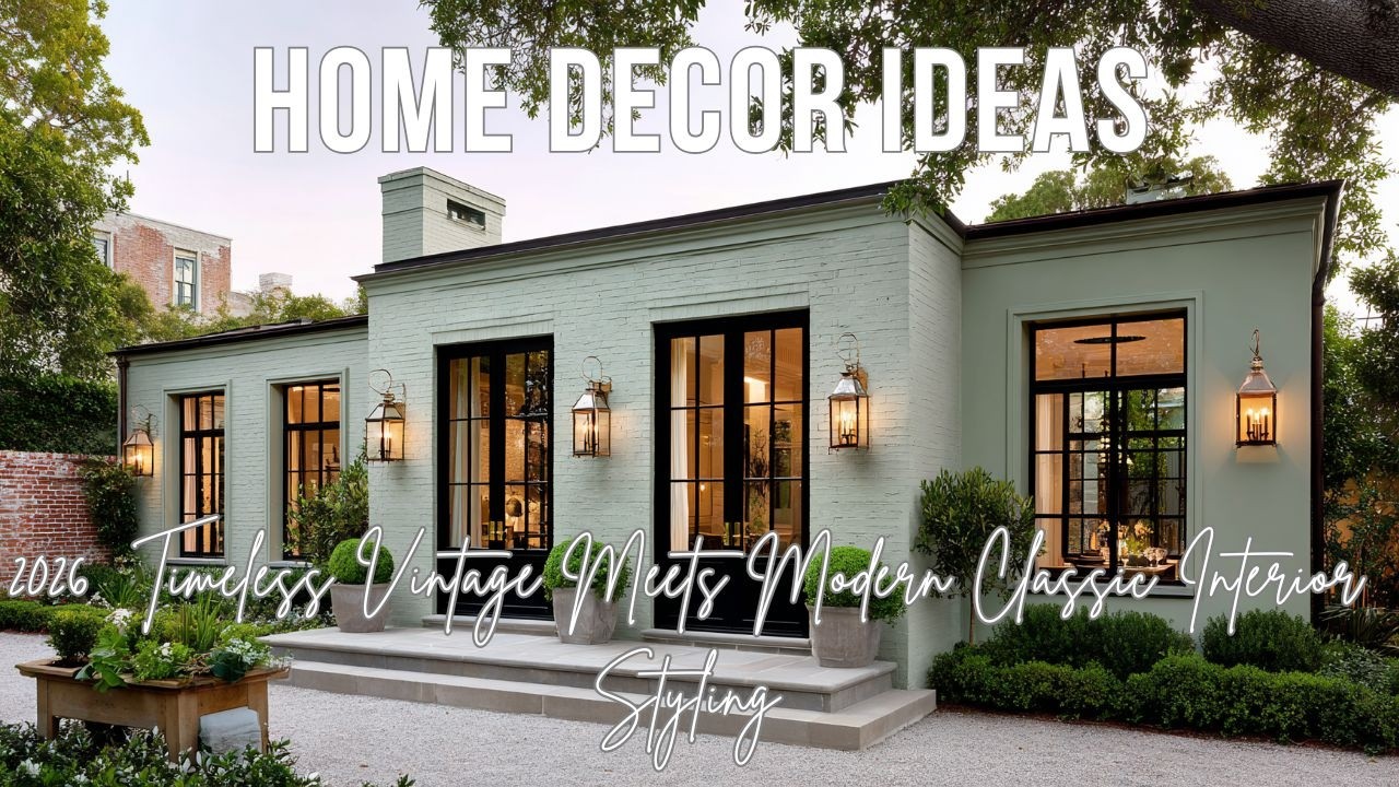 Home Decor Ideas 2026  Timeless Vintage Meets Modern Classic Interior Styling