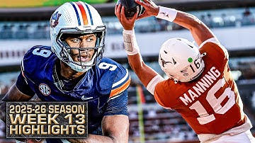 WEEK 13 HIGHLIGHTS from the 2025-26 college football season 🎥 | ESPN College Football
