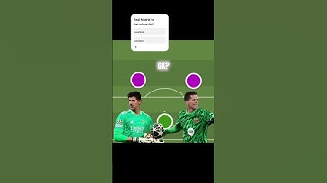 Thumbnail of Real Madrid vs Barcelona GK?#realmadrid #barcelona #courtois #szczęsny