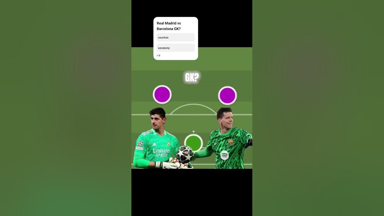 Real Madrid vs Barcelona GK?#realmadrid #barcelona #courtois #szczęsny