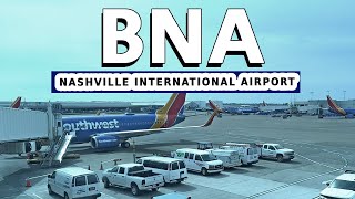 Walking Nashville International Airport BNA, Nashville, Tennessee 4K