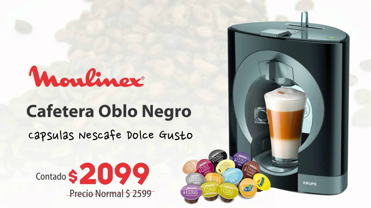 Cafetera Moulinex Dolce Gusto OBLO Negra - electrojet - ID 827560