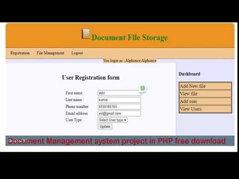 Document Management system project in PHP free download | PHP Project ...