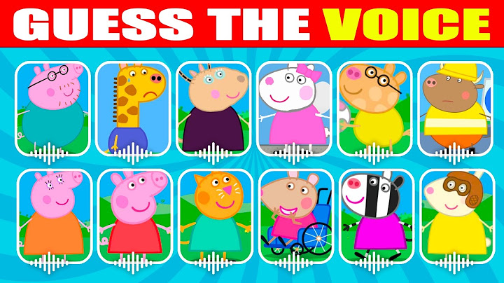 🐷 Guess Peppa Pig Characters by Their Voice 🐽