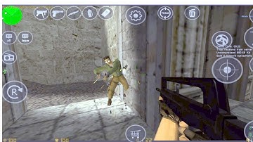 Counter-Strike 1.6 ( Xash 3D - CS16Client ) Gameplay on PC Android Emulator Mobile - HD not stable