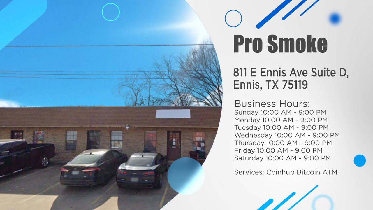 Bitcoin ATM Ennis Coinhub (25,000 Daily Limits) — 811 E Ennis Ave