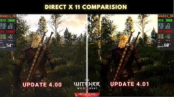 The Witcher 3 Next Gen Patch v4.00 vs v4.01 DirectX 11 Comparison | 4K