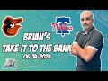 Free MLB Betting Predictions Today 6/14/24 MLB Picks | Brian&#39;s Take it to the Bank