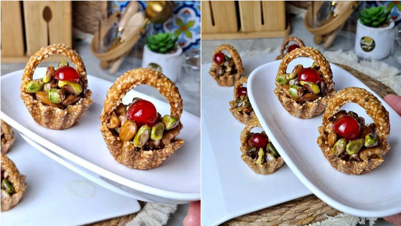 سلة نوقاتين بلا نوقاتين بطريقة سهلة وسريعة تحمري بيها وجهك مع ضيافك