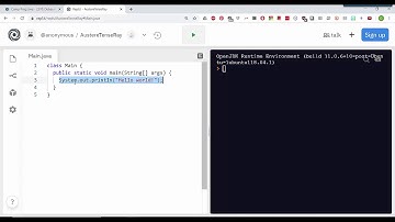 Hello World in Repl.it
