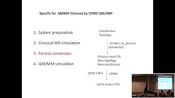 Hybrid Quantum Mechanics / Molecular Mechanics (QM/MM) - Day 1 Lectures