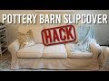 Using Inexpensive Ikea Slipcovers For My Pottery Barn Sofa